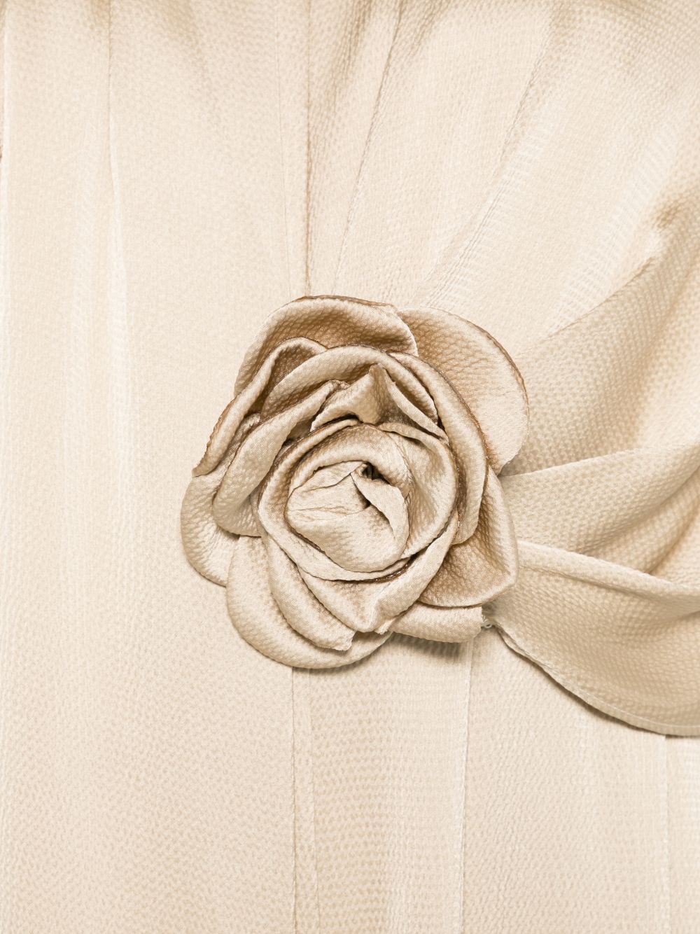Abito lungo con dettaglio rosa e foulard 1G160RST00225 ARENA COUTURE CLUB