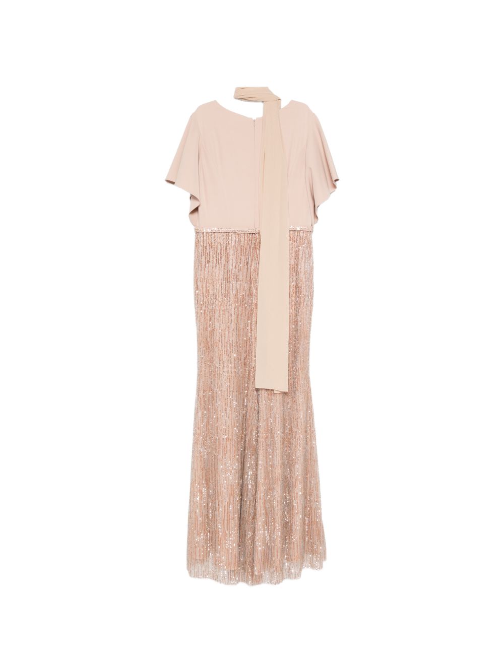 Abito lungo con paillettes scollo a V 1G2H3PED00220 ALMENDRA COUTURE CLUB