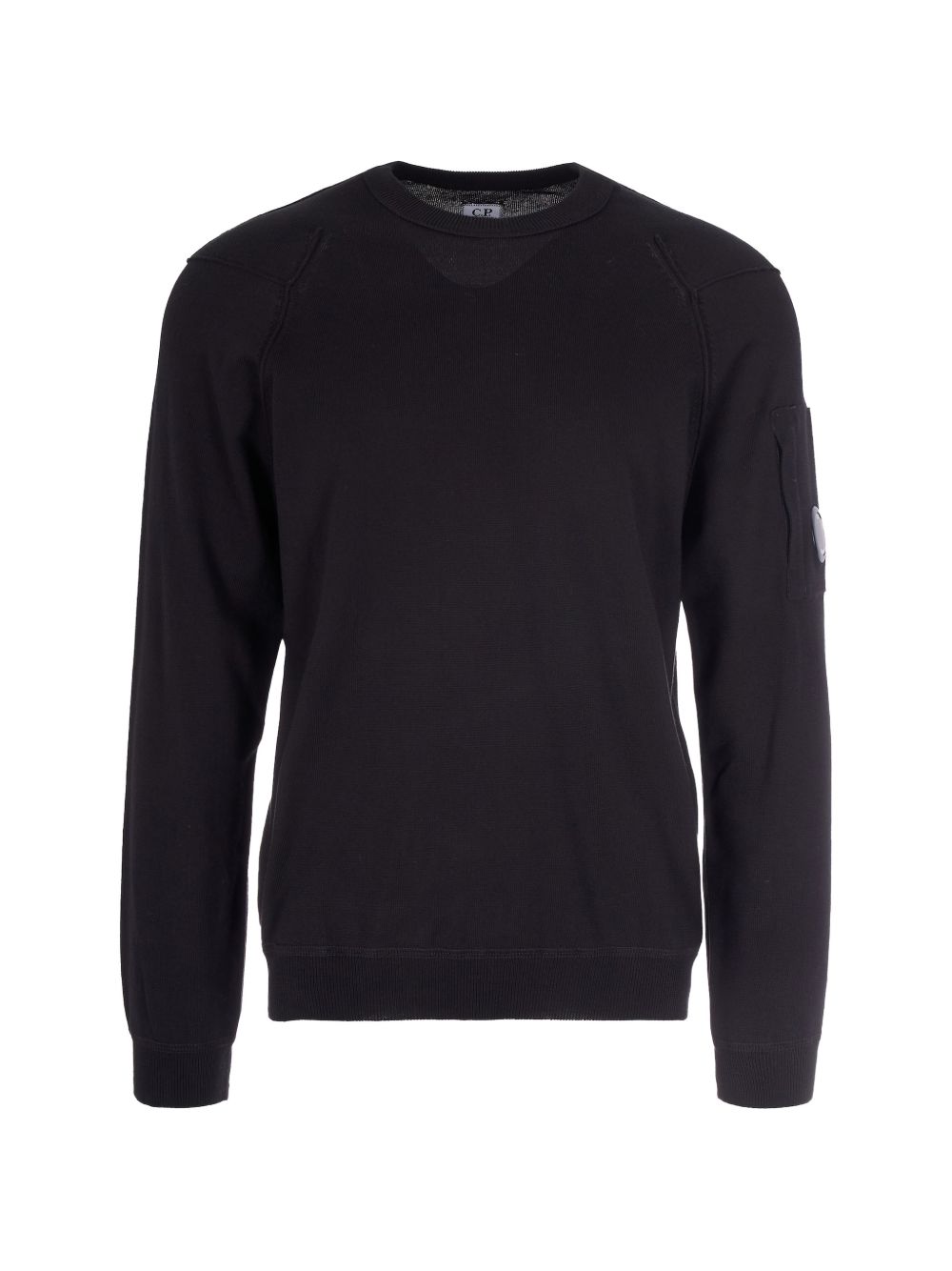Maglia girocollo con logo sul braccio 20CMKN183A110560A 999 CP COMPANY