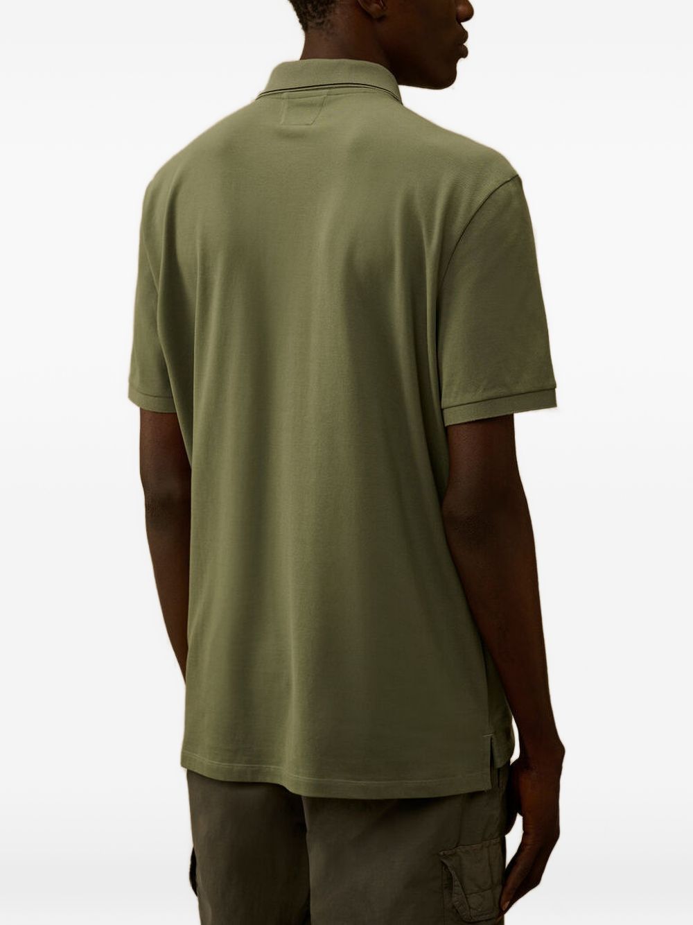 Polo a maniche corte con logo patch 20CMPL722A005263W 668 CP COMPANY