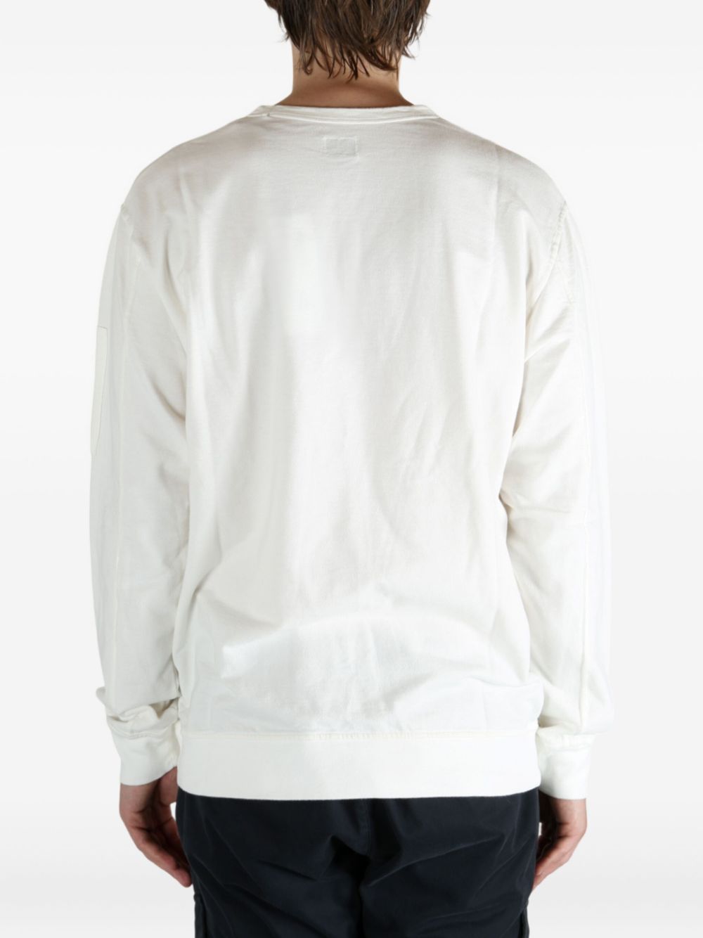 Felpa in cotone con collo girocollo RCCMSS711A002246G 103 CP COMPANY