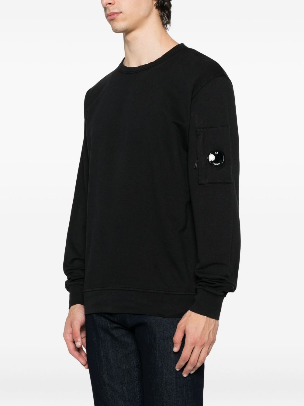 Maglia girocollo a maniche lunghe in cotone RCCMSS711A002246G 999 CP COMPANY