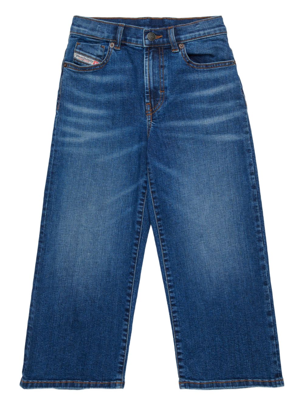 Jeans a gamba dritta con patch logo J00818KXBRA K01 DIESEL KIDS