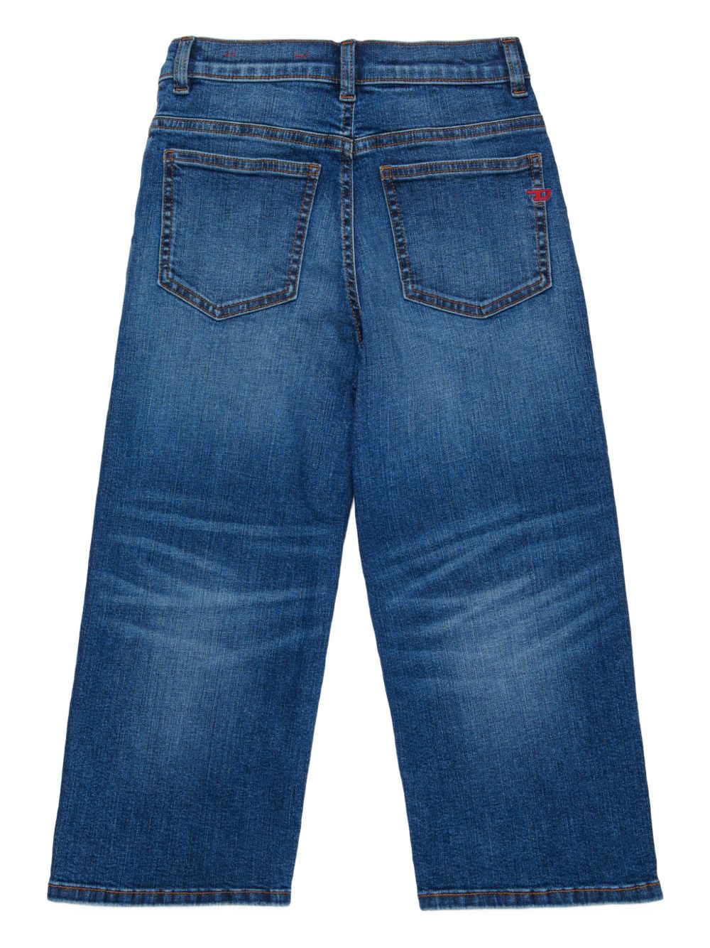 Jeans a gamba dritta con patch logo J00818KXBRA K01 DIESEL KIDS