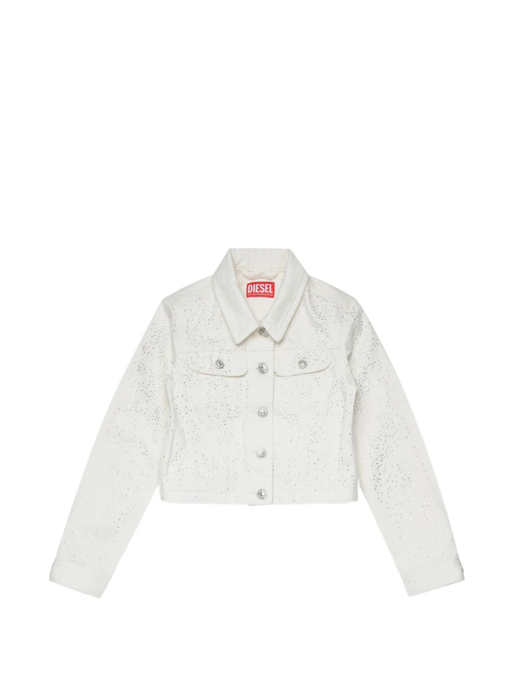 Giacca in denim con borchie J01341KXBRP K141 DIESEL KIDS