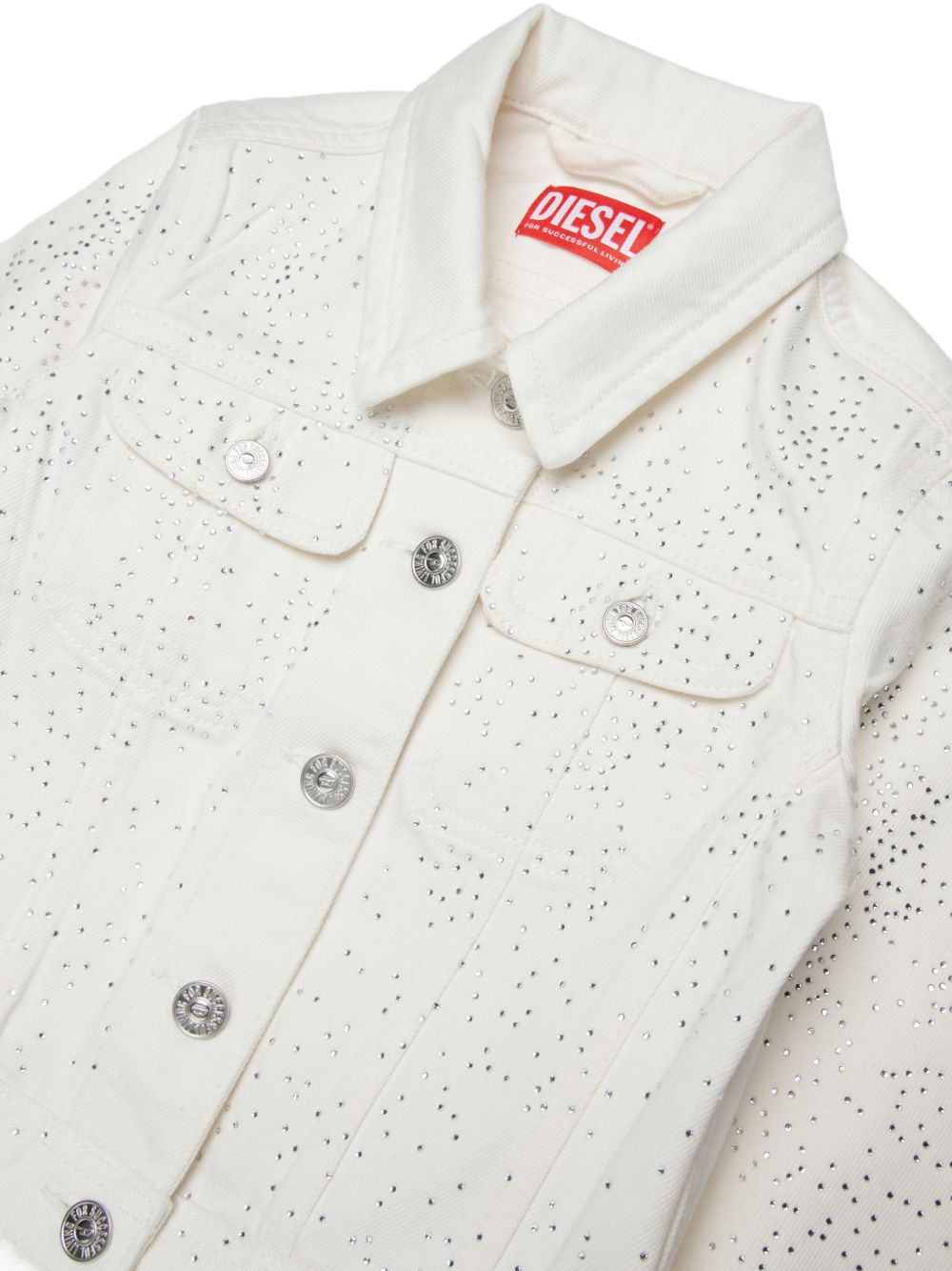 Giacca in denim con borchie J01341KXBRP K141 DIESEL KIDS