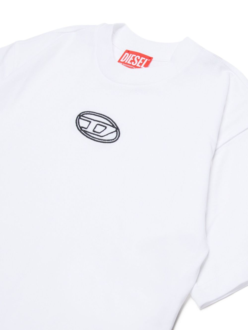 T-shirt in cotone girocollo J0242800YI9 K100 DIESEL KIDS