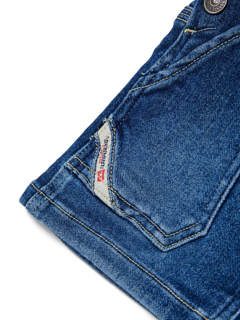Salopette in denim con bretelle K00719KXBR0 K01 DIESEL KIDS