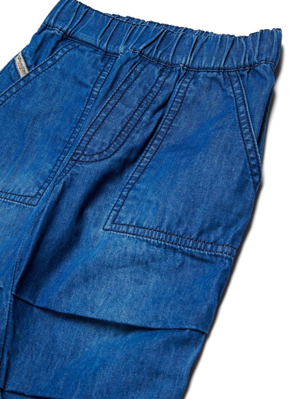 Pantaloni in denim con tasche applicate K00725KXBRW K01 DIESEL KIDS