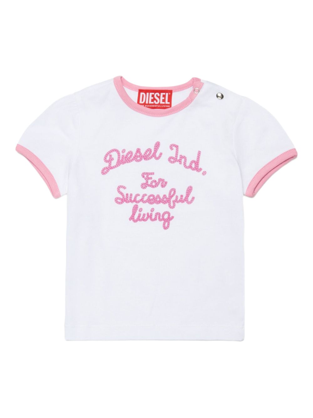 T-shirt con ricamo glitterato K0076800YI9 K100 DIESEL KIDS