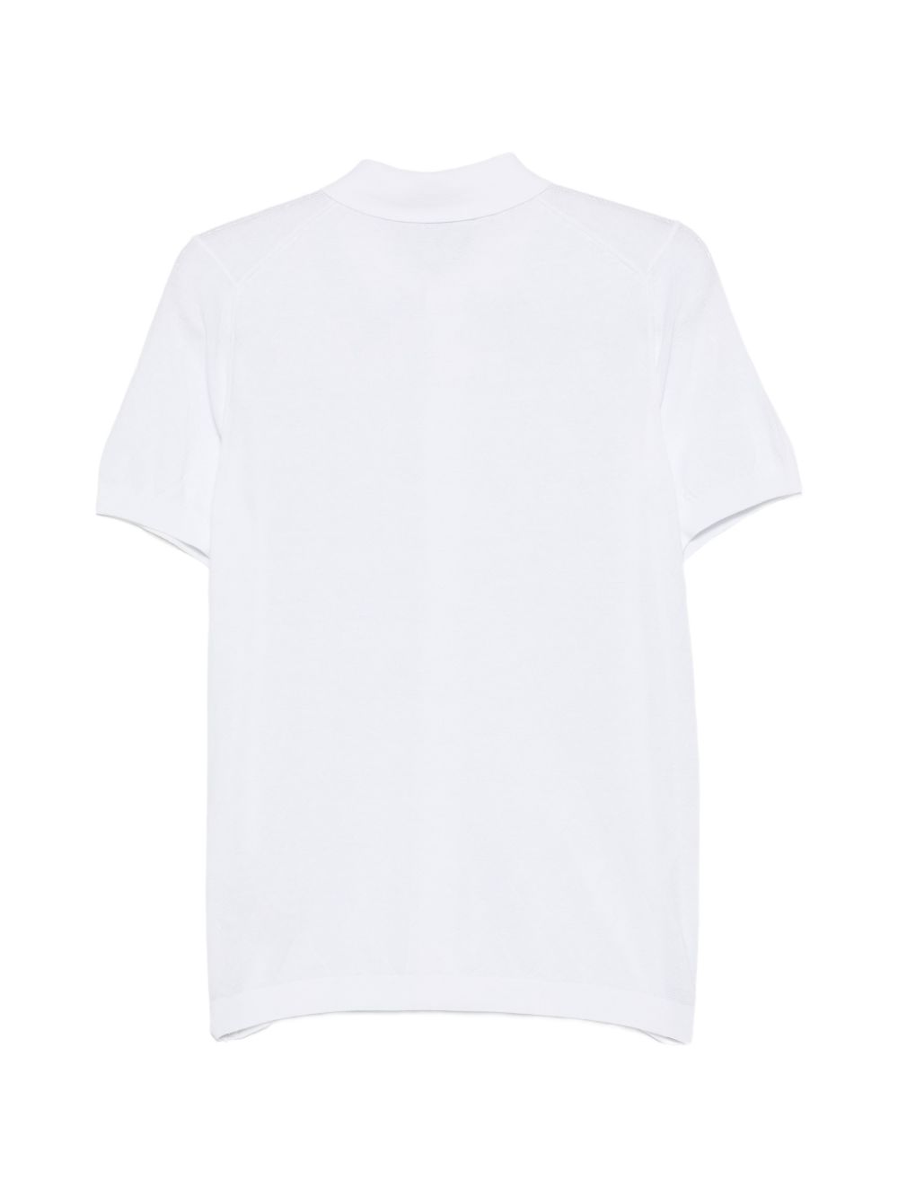 Polo in cotone a rombi con maniche corte DK17019 BIANCO DIKTAT