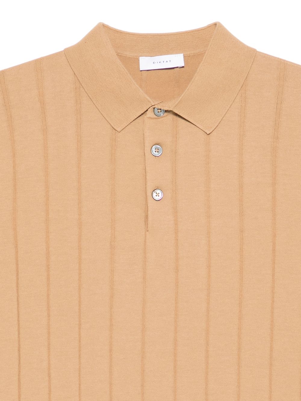 Polo in cotone a coste DK17027 NOCCIOLA DIKTAT