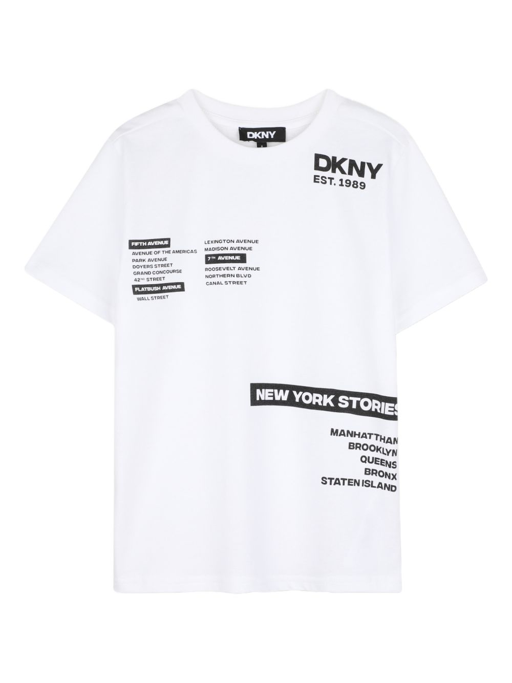 Set t-shirt e bermuda in cotone e poliestere D62521 20P DKNY KIDS