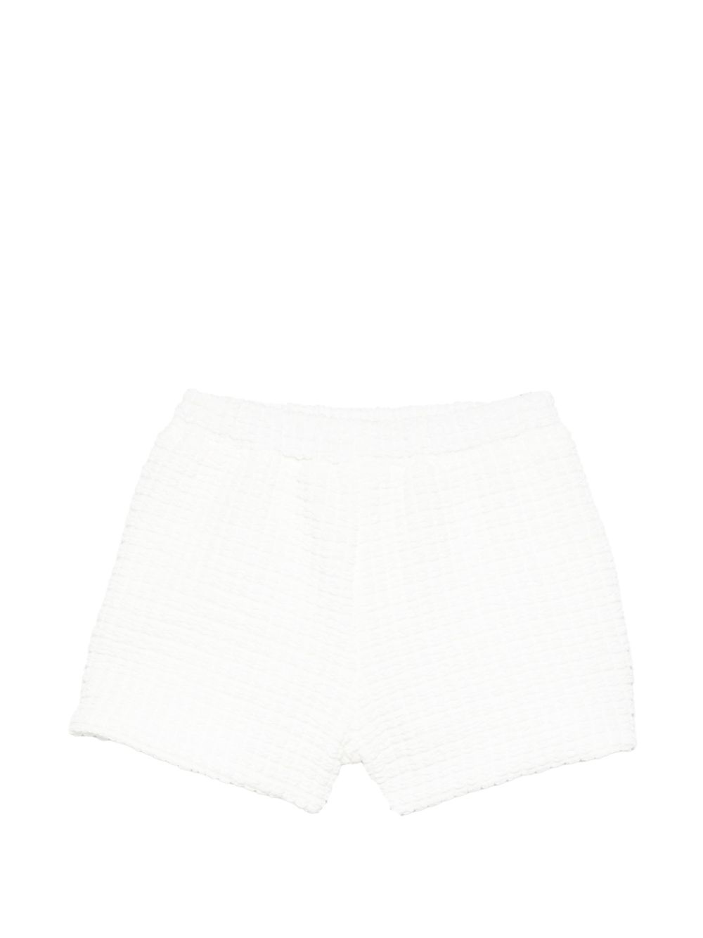 Shorts in viscosa con cintura elasticizzata DY6B39U0267 100 DOUDOU KIDS