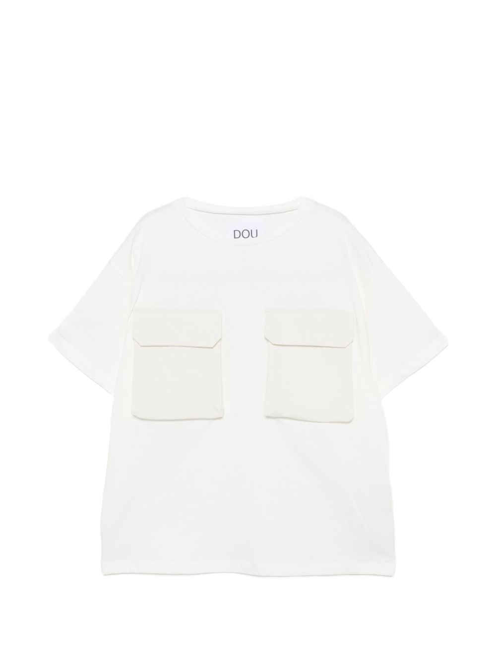 T-shirt con tasche applicate DY8P41Z3708 101 DOUDOU KIDS