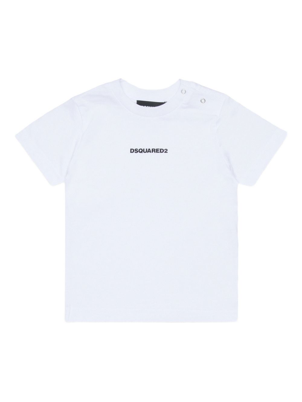 T-shirt in cotone con logo DQ2853D004G DQ100 DSQUARED KIDS