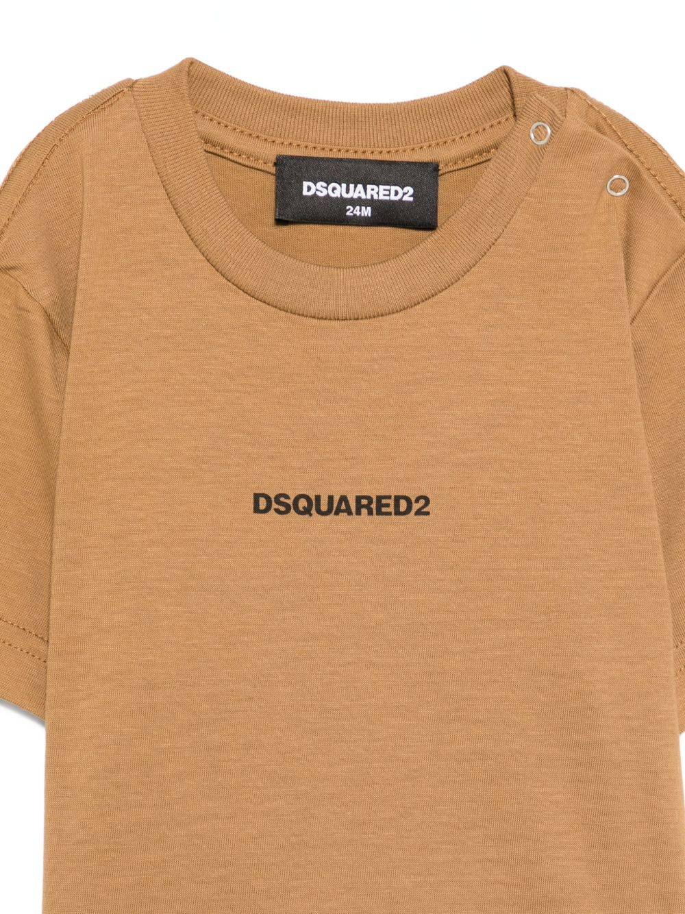 T-shirt in cotone con bottoncini DQ2853D004G DQ730 DSQUARED KIDS