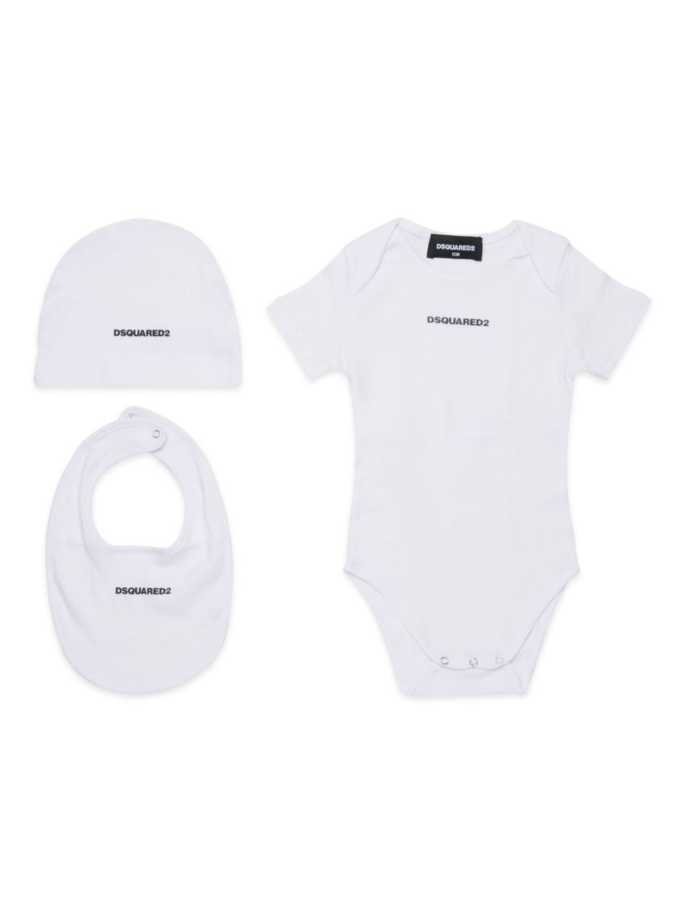 Set coordinato neonato tre pezzi DQ2876D0A8U DQ100 DSQUARED KIDS