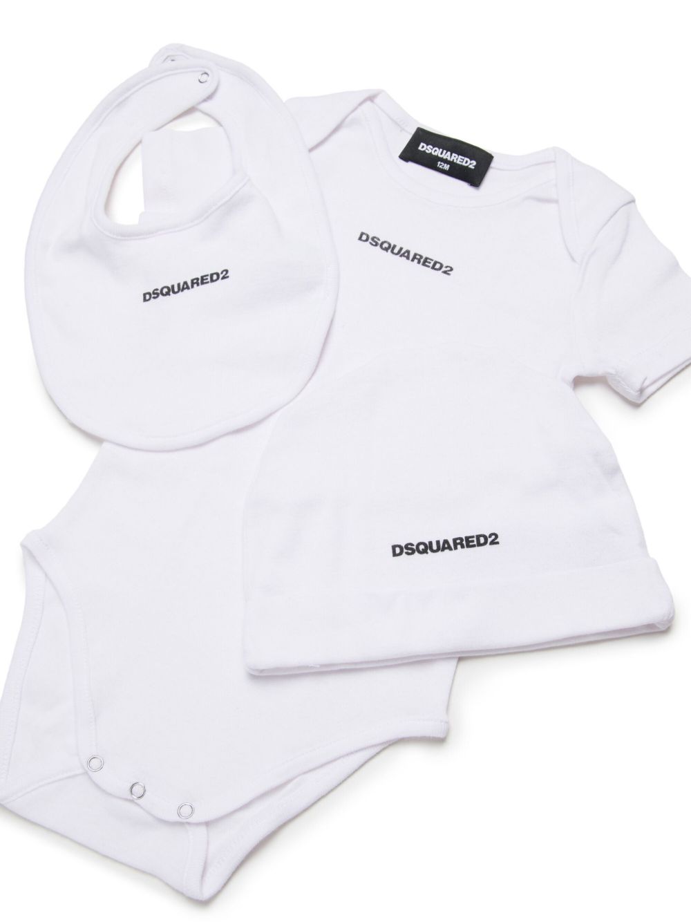 Set coordinato neonato tre pezzi DQ2876D0A8U DQ100 DSQUARED KIDS