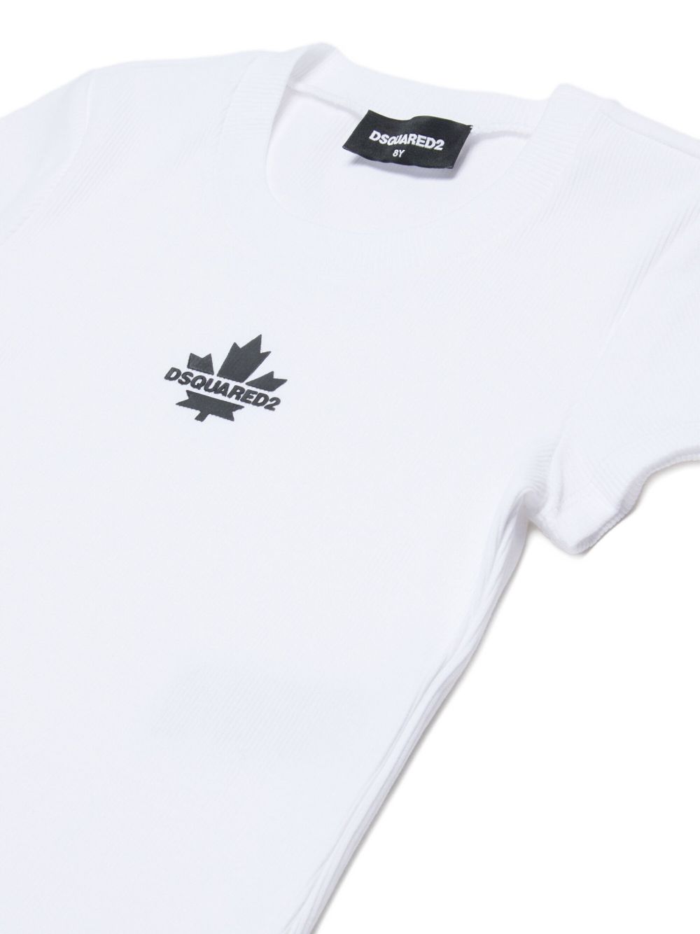 T-shirt in cotone con logo DQ3160D0AGG DQ100 DSQUARED KIDS