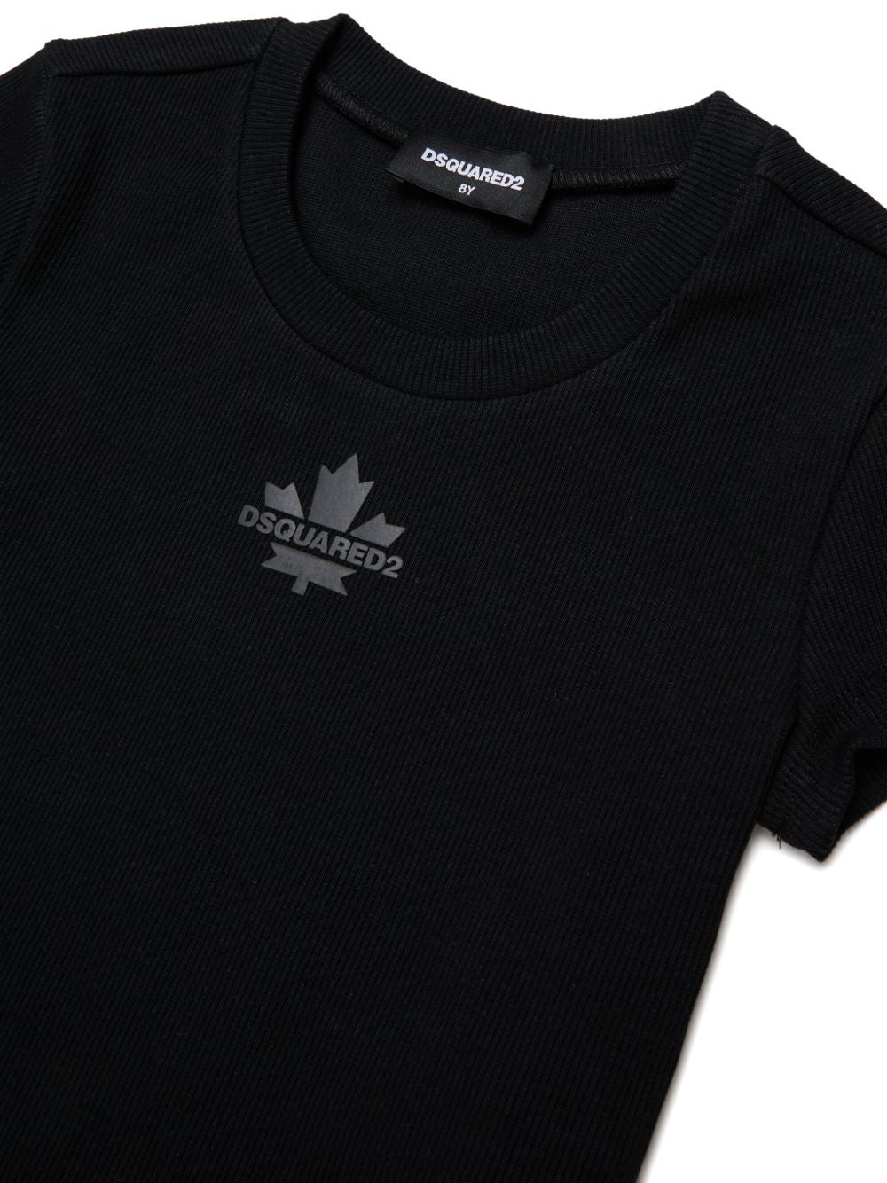 T-shirt in cotone con logo DQ3160D0AGG DQ900 DSQUARED KIDS