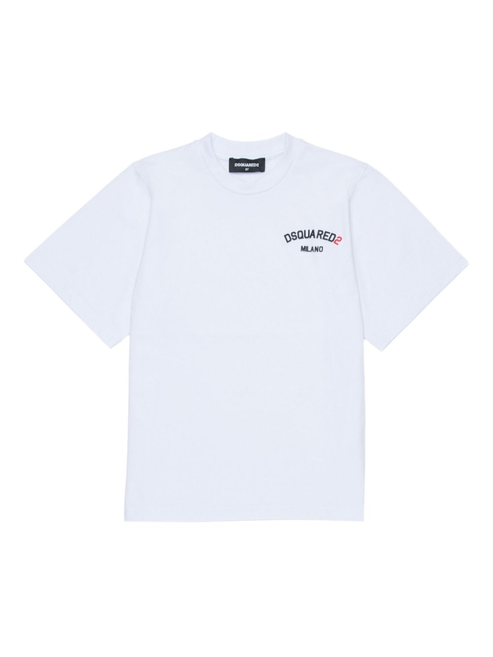 T-shirt in cotone con stampa logo DQ3169D0AAP DQ100 DSQUARED KIDS