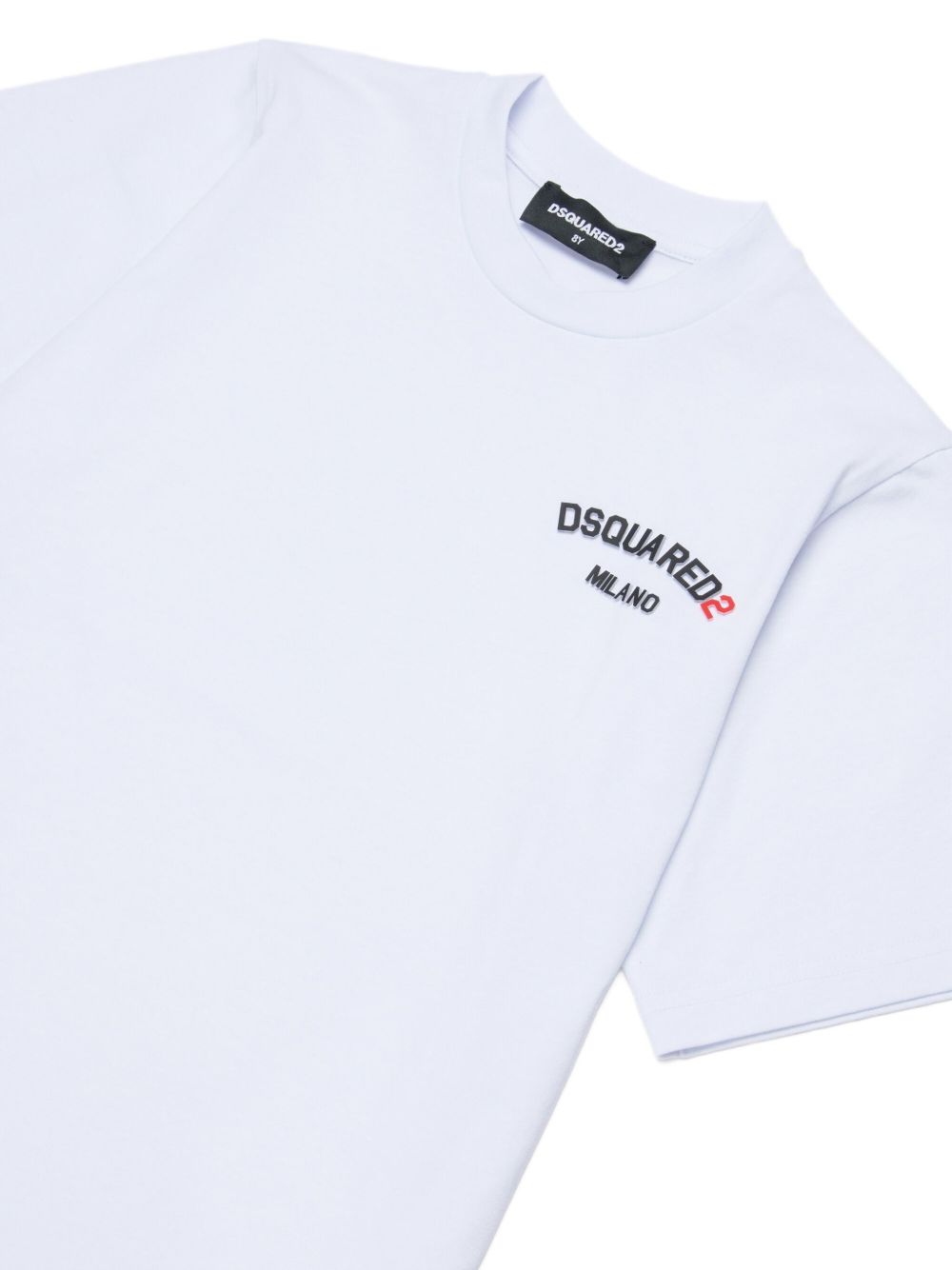 T-shirt in cotone con stampa logo DQ3169D0AAP DQ100 DSQUARED KIDS