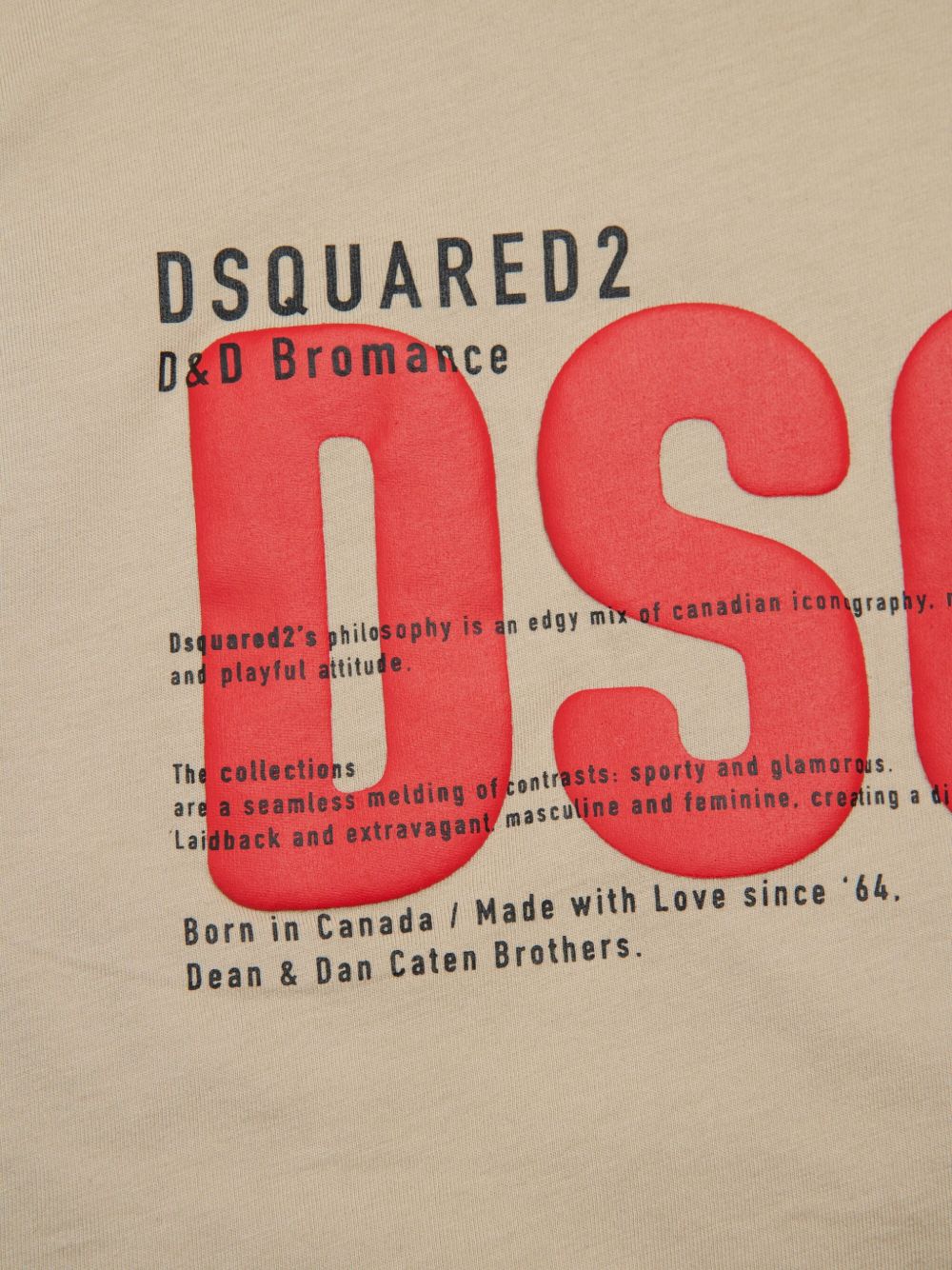 T-shirt in cotone con stampa logo DQ3173D0AGP DQ717 DSQUARED KIDS