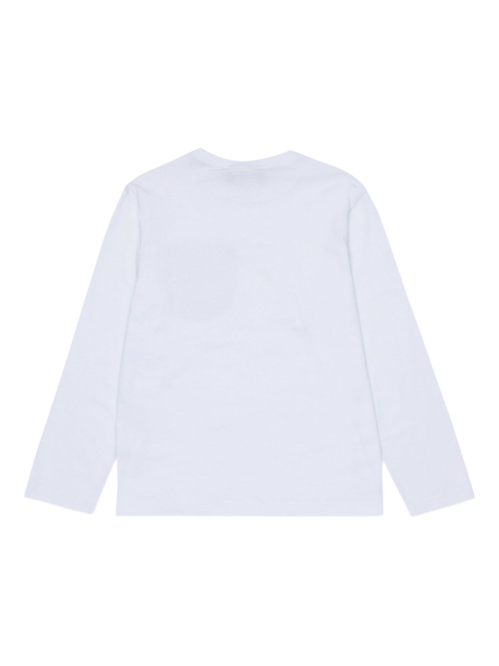 Maglia in cotone con tasca in pelle DQ3174D004G DQ100 DSQUARED KIDS