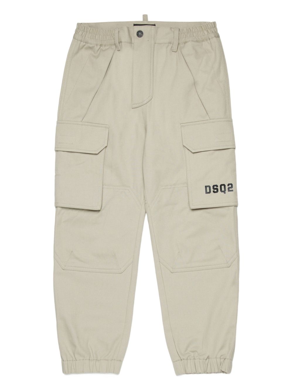 Pantaloni cargo in cotone con tasche DQ3210D0AGK DQ717 DSQUARED KIDS