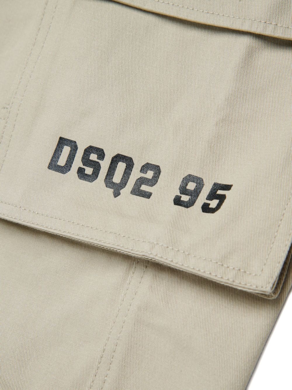 Pantaloni cargo in cotone con tasche DQ3210D0AGK DQ717 DSQUARED KIDS