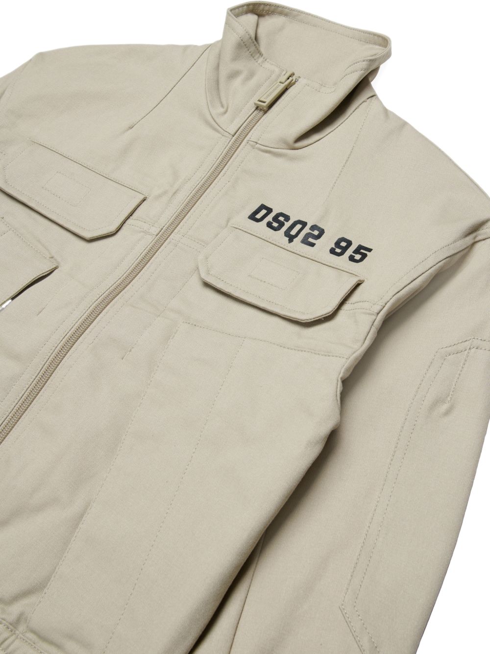 Bomber con zip e collo alto DQ3237D0AGK DQ717 DSQUARED KIDS