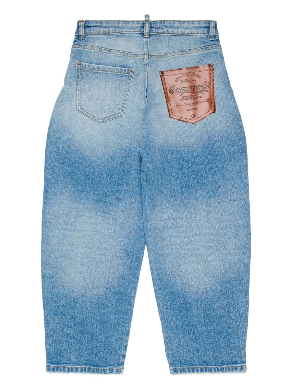 Jeans ampi a vita alta DQ3282D0AF3 DQ01 DSQUARED KIDS
