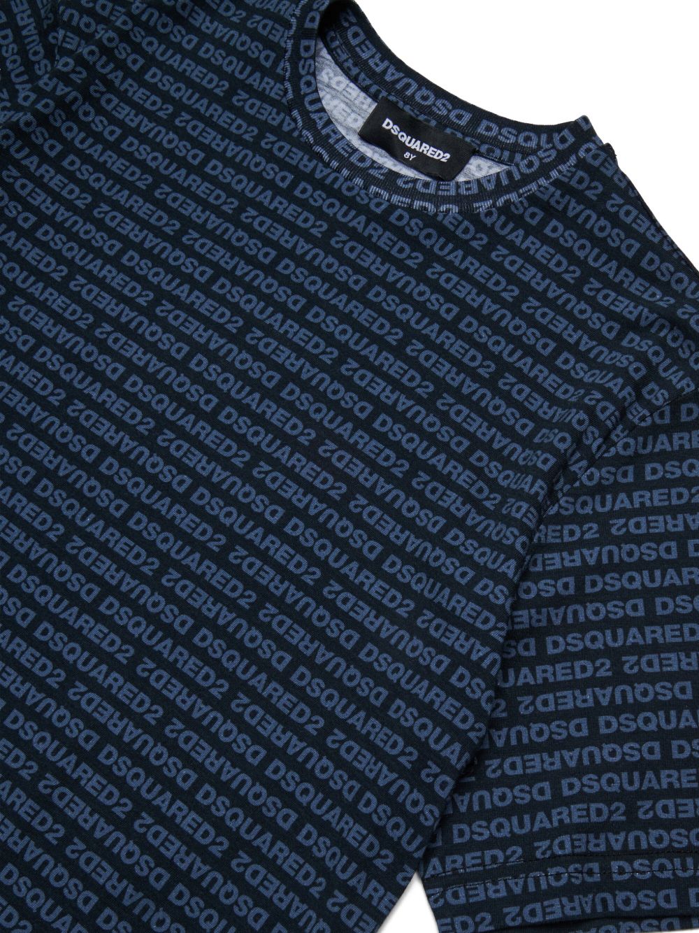 T-shirt con stampa logo all-over DQ3303D0AH8 DQ900 DSQUARED KIDS