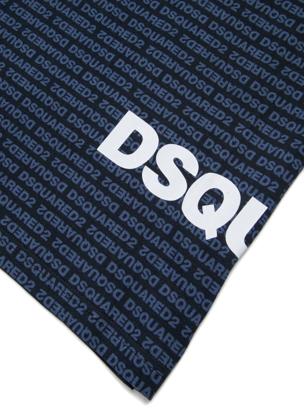 T-shirt con stampa logo all-over DQ3303D0AH8 DQ900 DSQUARED KIDS