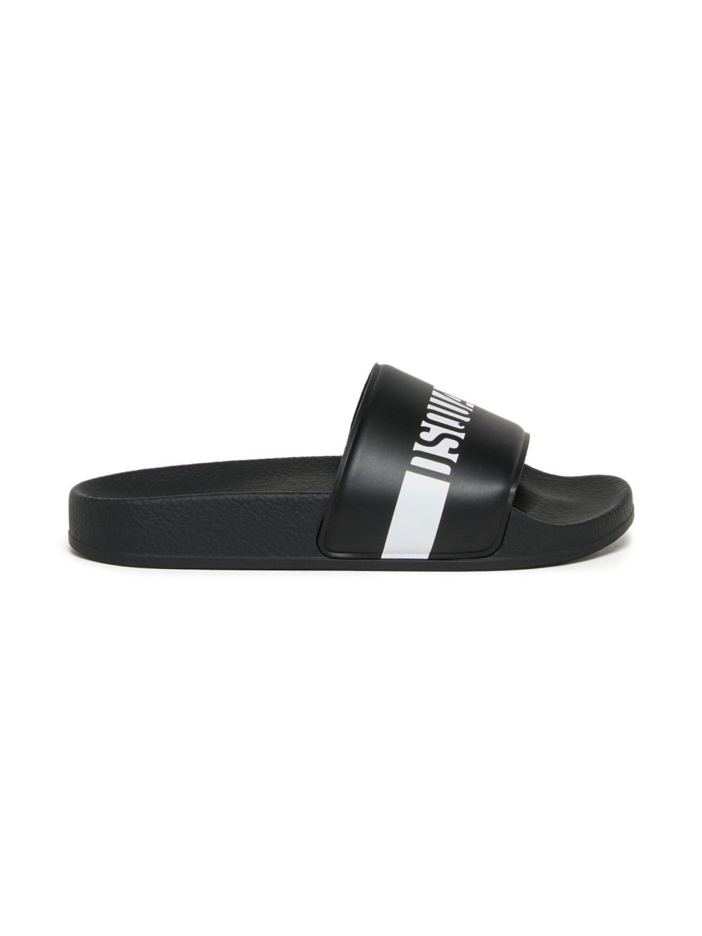 Ciabatte slip-on con logo a righe DQ3383KF025 DQ900 DSQUARED KIDS