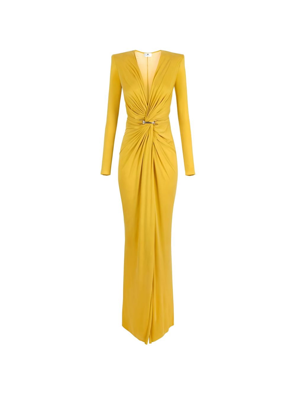 Abito lungo in cupro scollo a V ABR2961E2 EV4 ELISABETTA FRANCHI