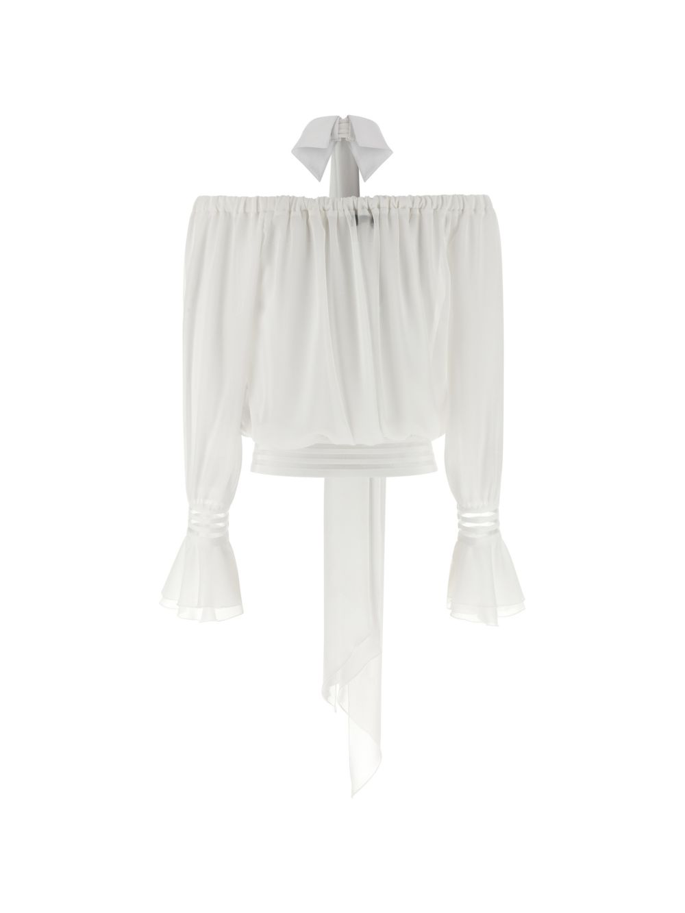 Blusa in poliestere con spalle scoperte CA13561E2 X88 ELISABETTA FRANCHI