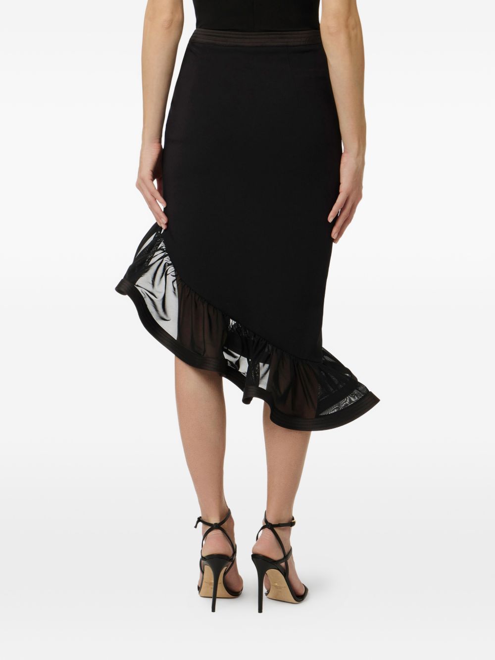 Gonna asimmetrica con volant GO18062E2 110 ELISABETTA FRANCHI