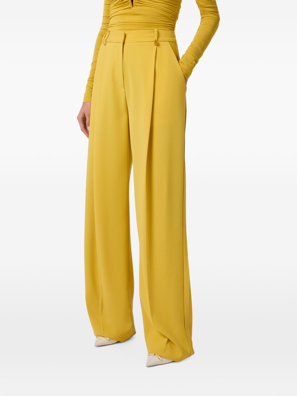Pantaloni in poliestere a vita alta PA16761E2 EV4 ELISABETTA FRANCHI