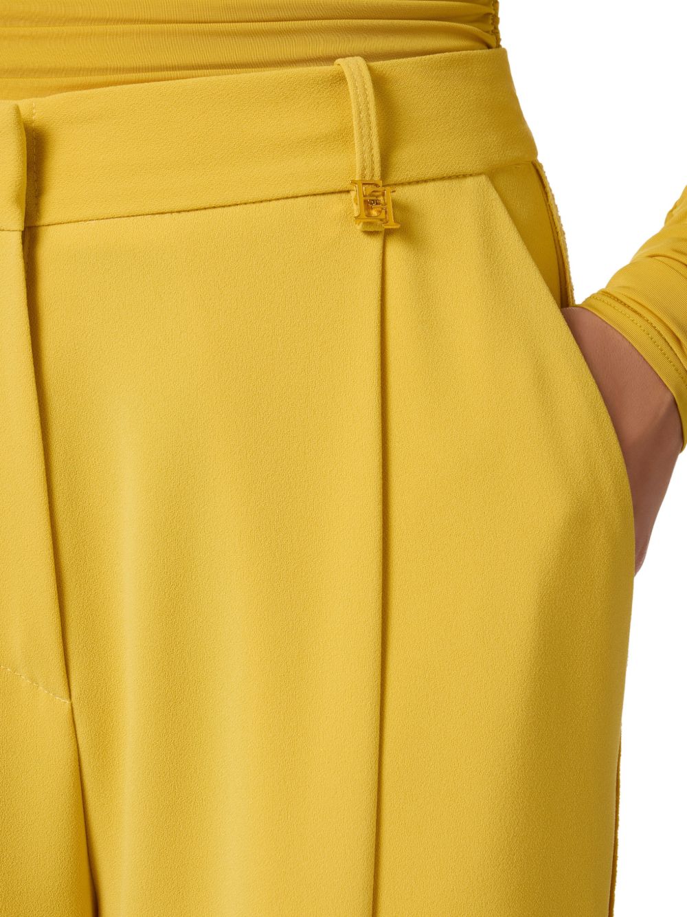 Pantaloni in poliestere a vita alta PA16761E2 EV4 ELISABETTA FRANCHI