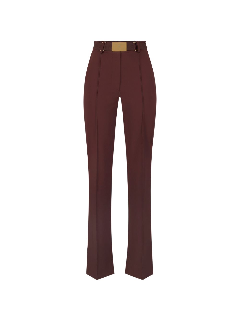 Pantaloni a vita alta con dettagli dorati PA17261E2 644 ELISABETTA FRANCHI