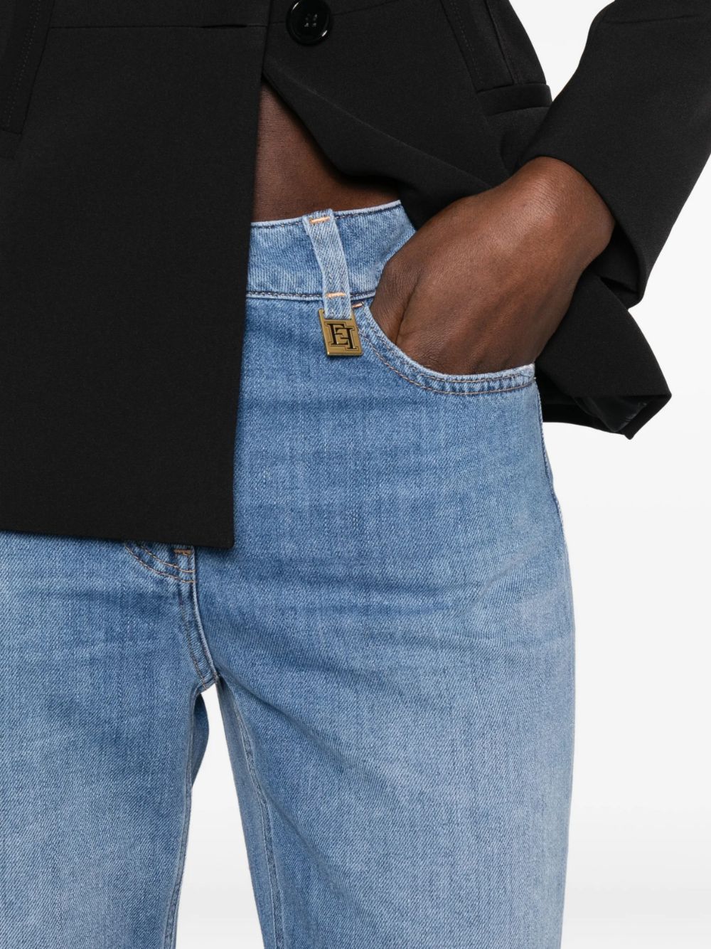 Jeans in cotone a gamba dritta PJ21I61E2 192 ELISABETTA FRANCHI