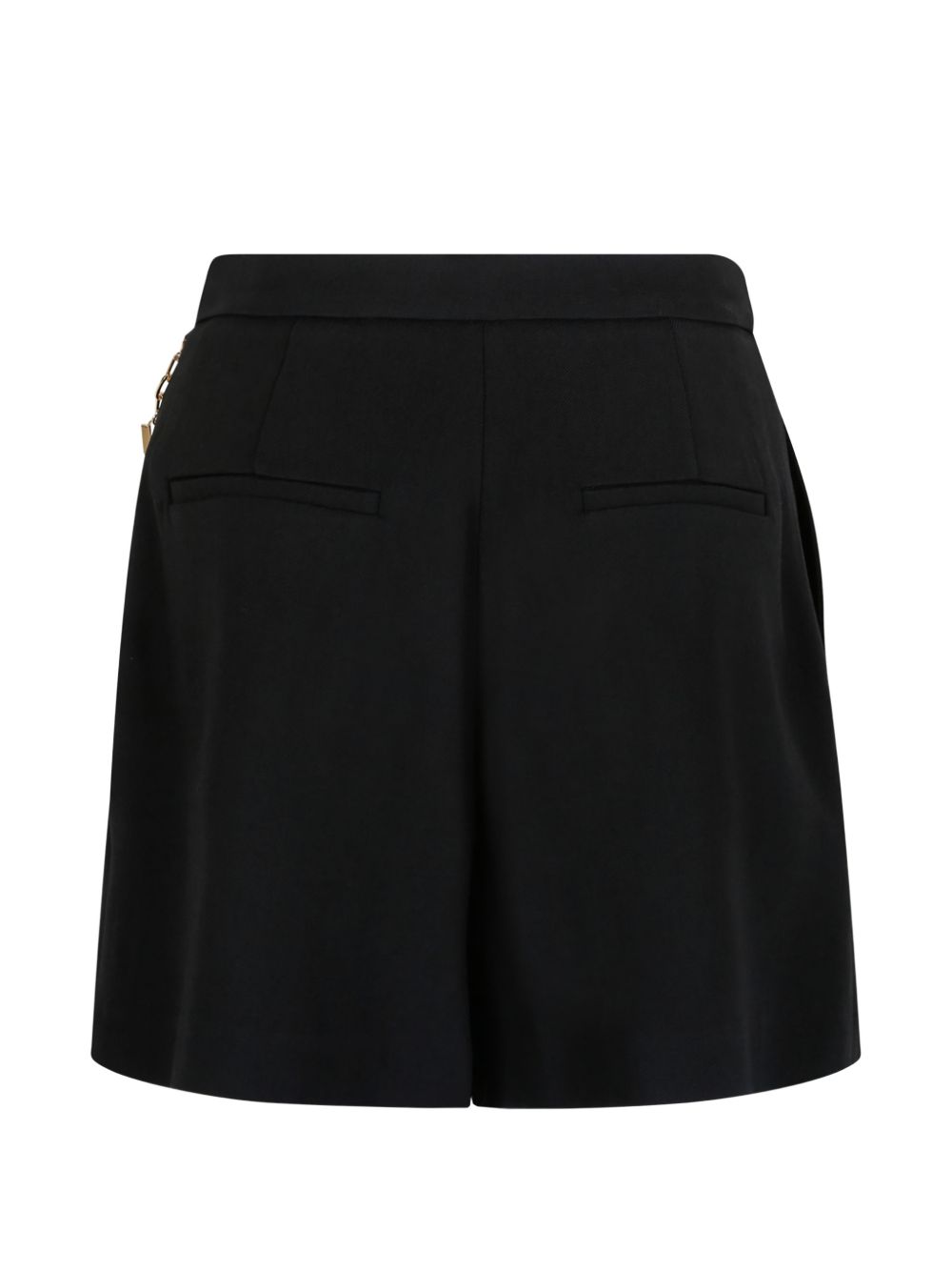 Shorts con catena decorativa e pieghe frontali SH00561E2 110 ELISABETTA FRANCHI