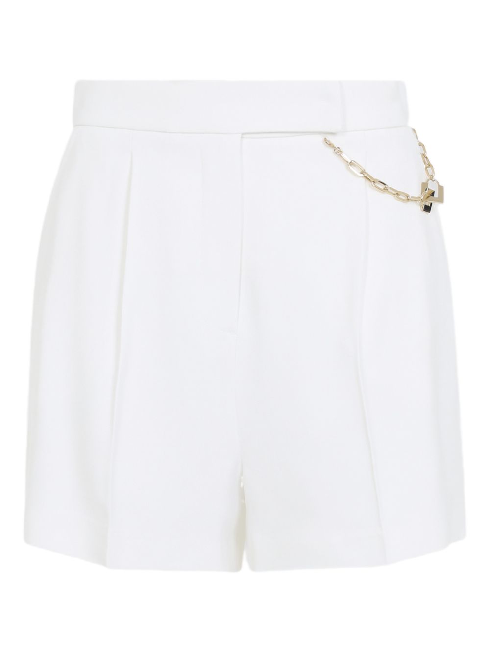 Shorts con catena decorativa e pieghe frontali SH00561E2 360 ELISABETTA FRANCHI