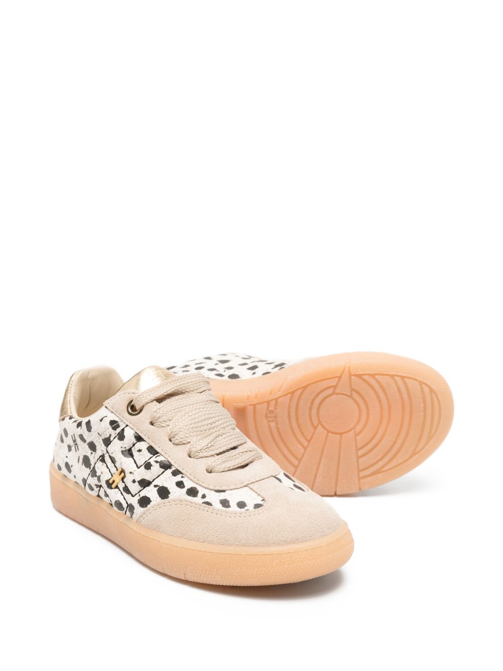 Sneakers con stampa pois F4A9E05141917X673 BEIGE ELISABETTA FRANCHI KIDS