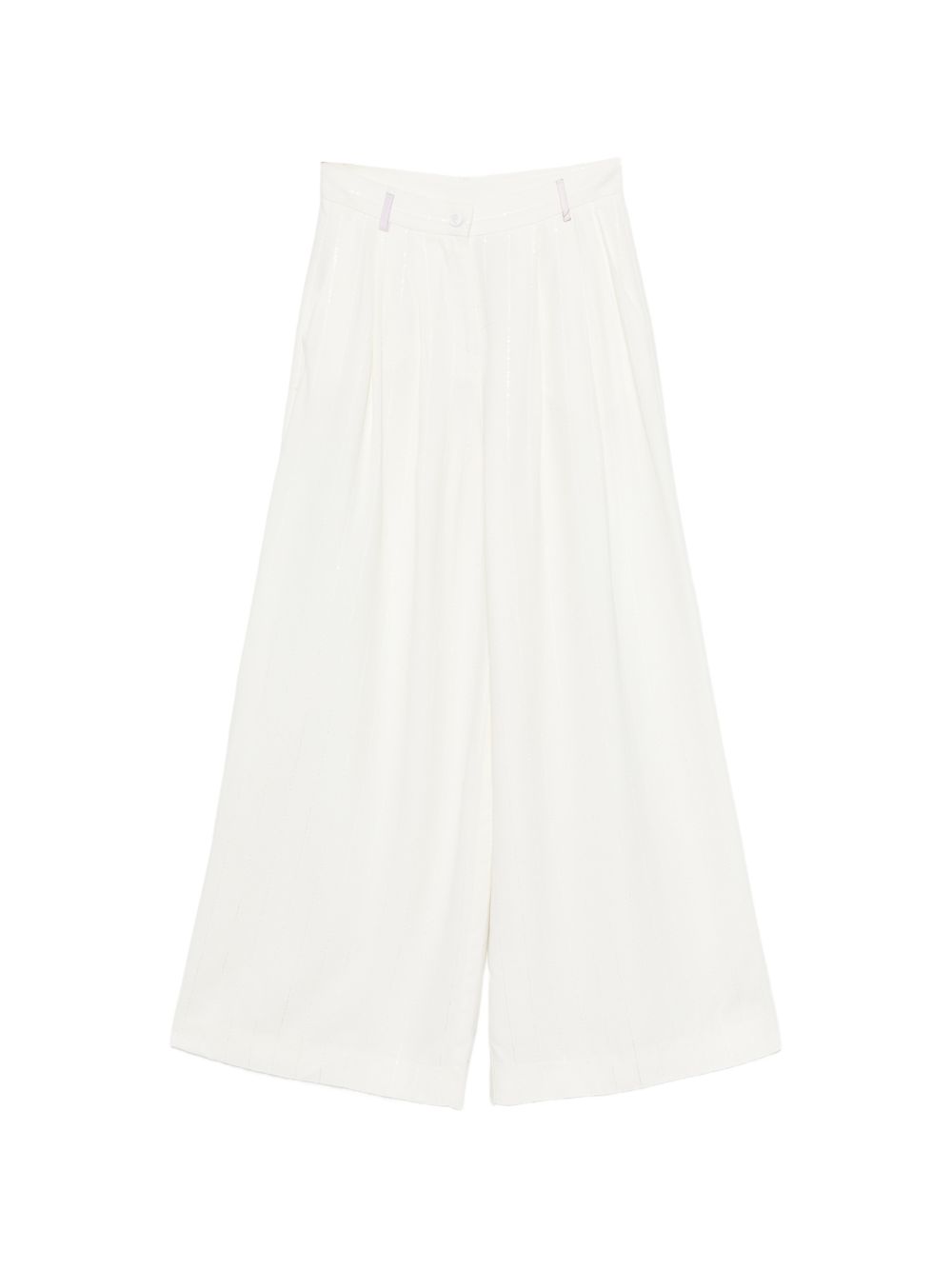 Pantaloni a palazzo con paillettes e righe PY6A90S0228 101BC EMILIO PUCCI KIDS