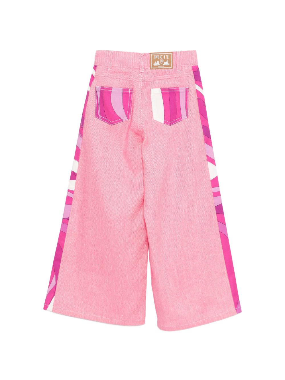 Pantaloni a gamba larga con stampa grafica PY6B30D0139 542 EMILIO PUCCI KIDS