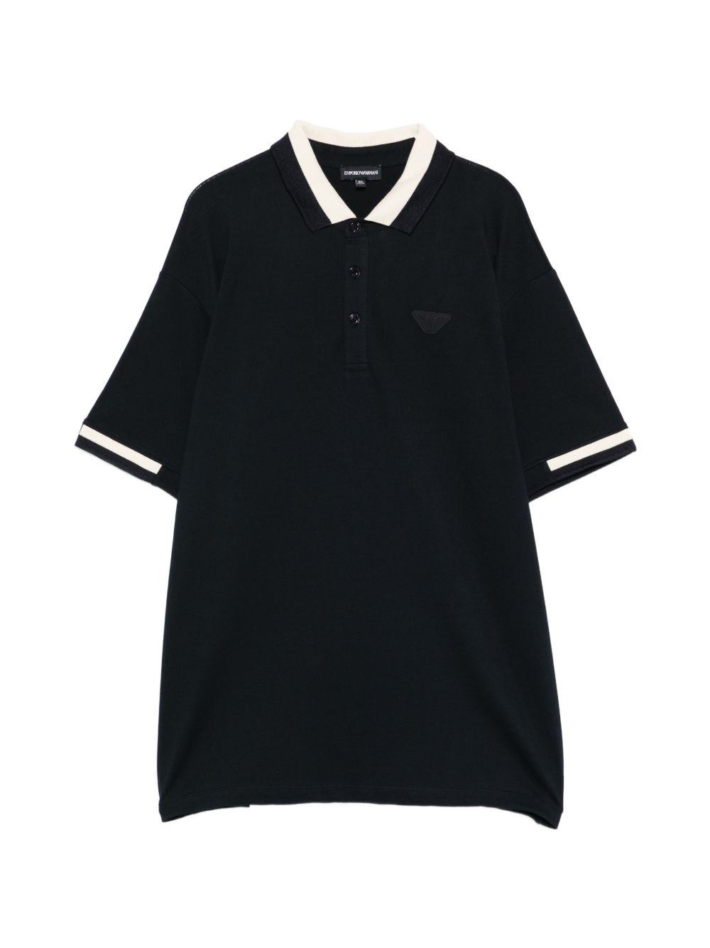 Polo a maniche corte con dettagli a contrasto EB001316AF16641 UB118 EMPORIO ARMANI KIDS
