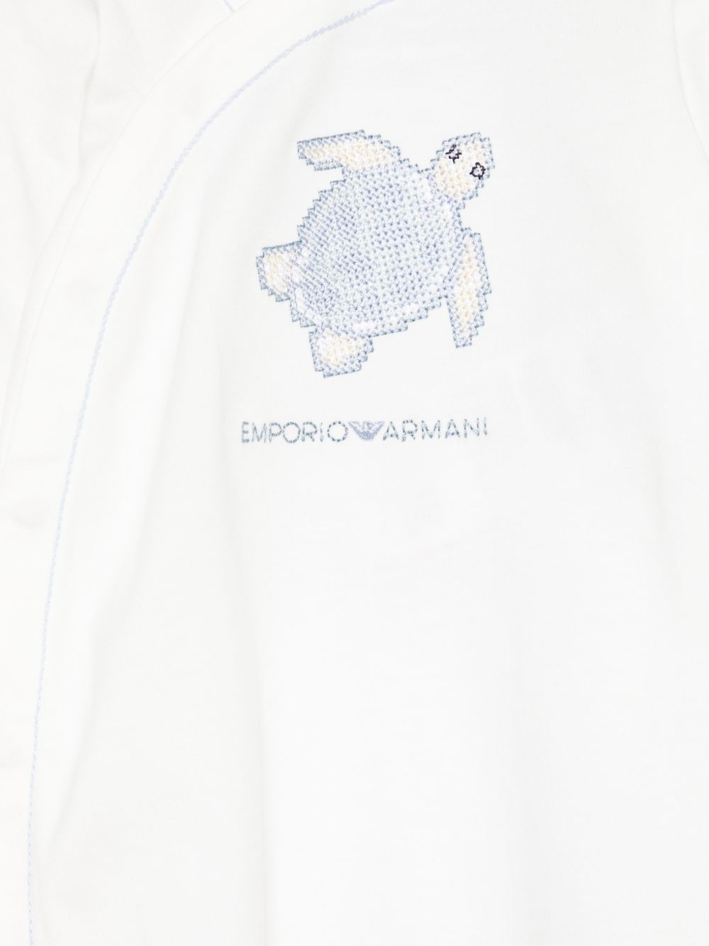 Tutina in cotone con piedi EY000177AF22121 M0025 EMPORIO ARMANI KIDS